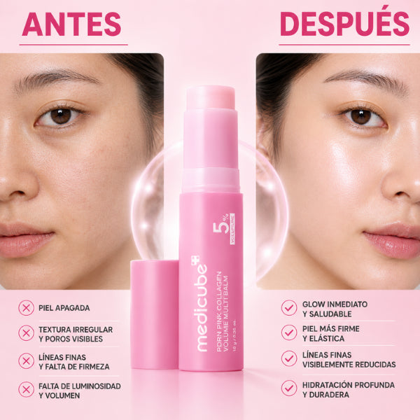 Bálsamo Multivolumen de Colágeno Rosa
